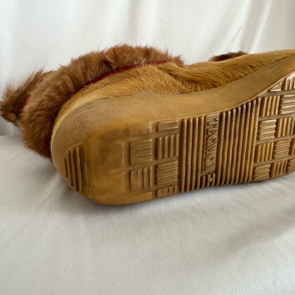 Vintage Tecnica Apres Ski Italian Boots with Fur and Colorful Accents size 9.5 - Picture 16 of 16